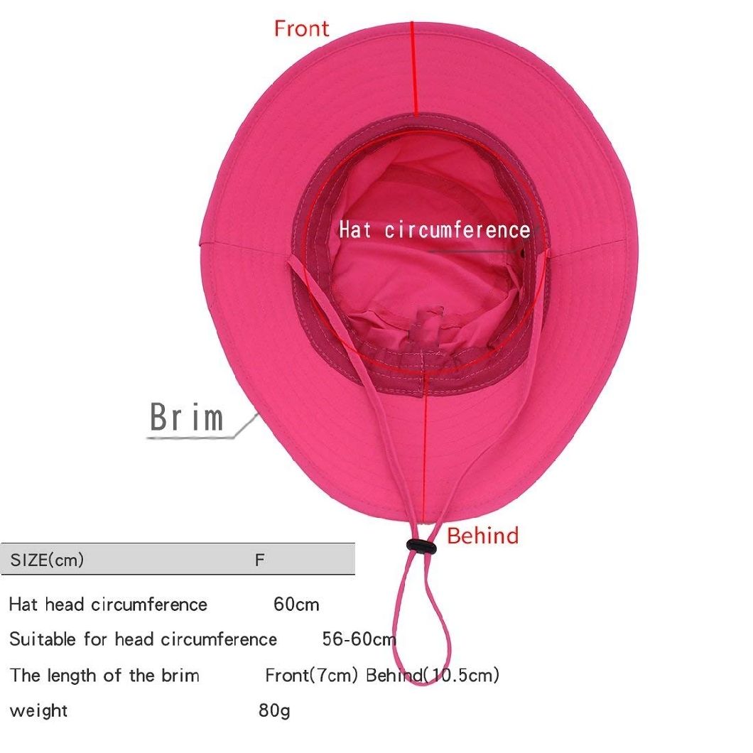 Polyester Bucket Quick Dry Fit Hat with Adjustable Toggle String
