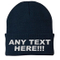 100% Acrylic Personalized Beanie Embroidered Skull Custom Knit Hat