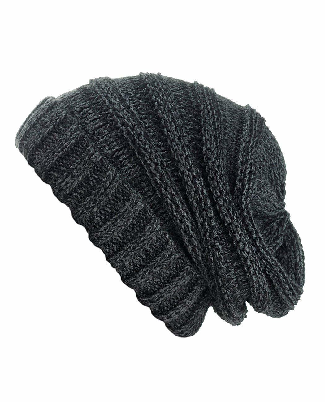 100% Acrylic Baggy Winter Warm Knitted Slouchy Oversized Women Beanie Hat