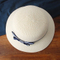 Custom Lady Plain Summer Women Straw Hat with Ribbon Bowknot