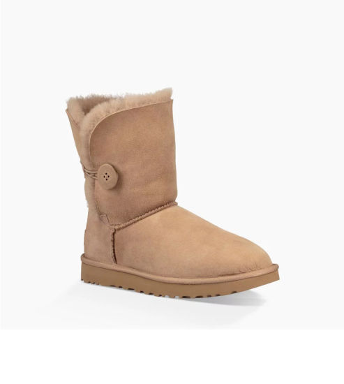 New Arrival Fashion Style Warm Decorative Buttons Women Fur Boots for Winter