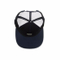 Adjustable Cotton Baseball Embroidered 5-Panel Flat Brim Hat with Mesh