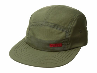 100% Nylon Adjustable Flat Brim 5-Panel Unstructured Camp Hat