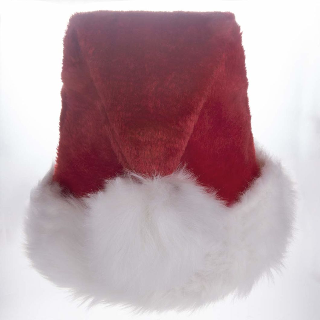 Custom Unisex Winter Beanie Red Soft Christmas Hat Santa Claus