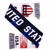 Sedex Audit 100% Acrylic Football USA Fan Scarf Double-Sided Knit Soccer Scarf