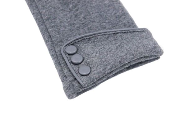 Winter Warm Fleece Windproof Touchscreen Women Black Ladies Gloves