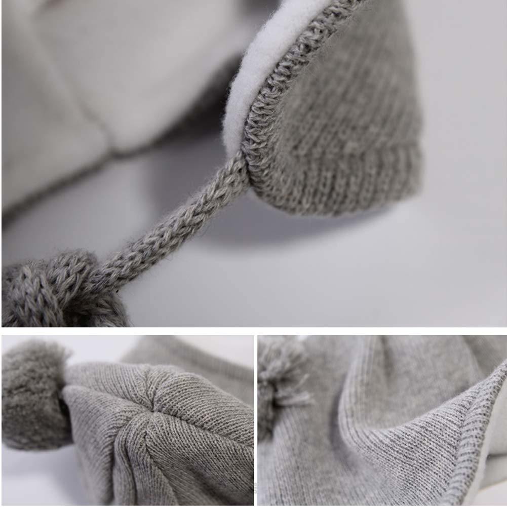 Toddler Soft Warm Fleece Lining Beanie Earflap Baby Hat Cap