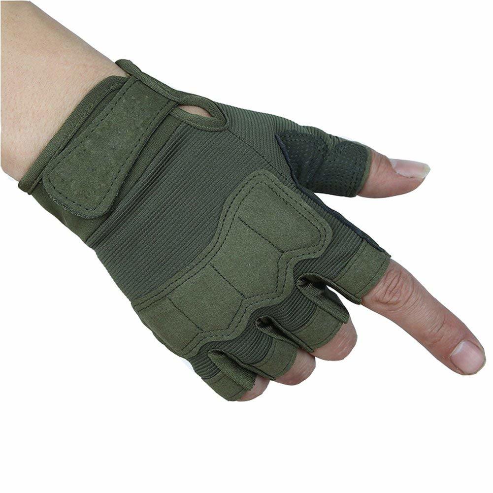 BSCI Audit Riding Outdoor Sports Non-Slip Fingerless Army Gloves
