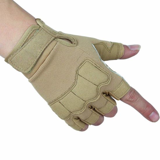 BSCI Audit Riding Outdoor Sports Non-Slip Fingerless Army Gloves