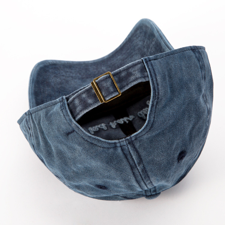 BSCI Audit Adjustable Vintage Embroidered Washed Cotton Distressed Baseball Cap