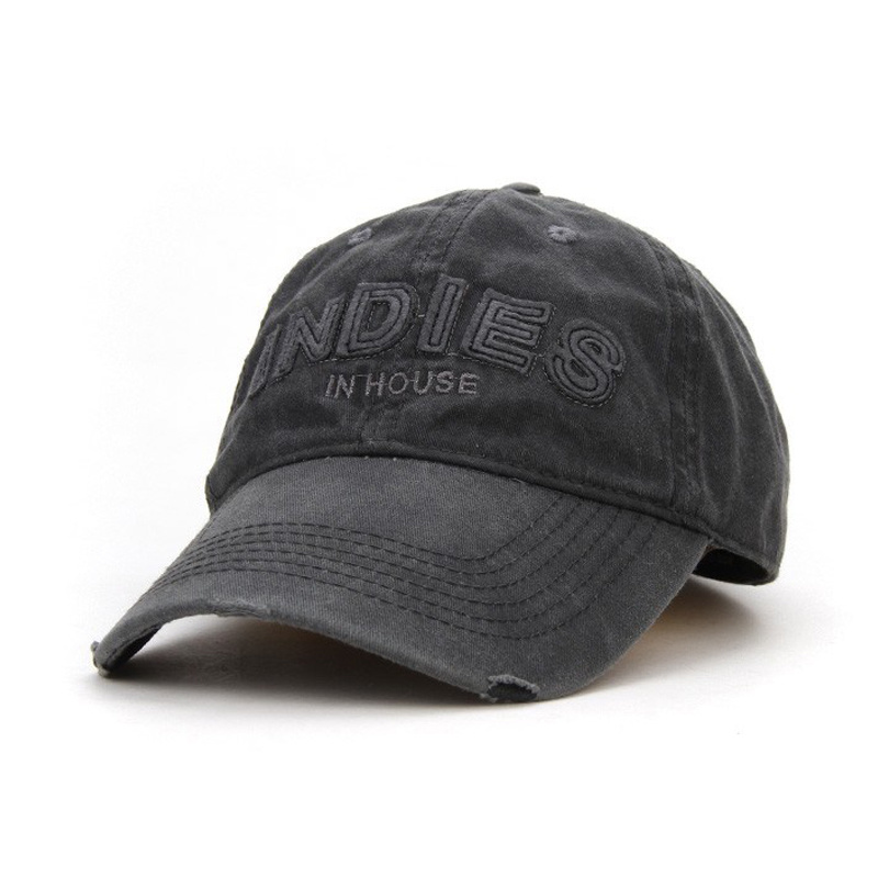 BSCI Audit Unstructured Embroidered Stone Washed Cotton Twill Baseball Cap