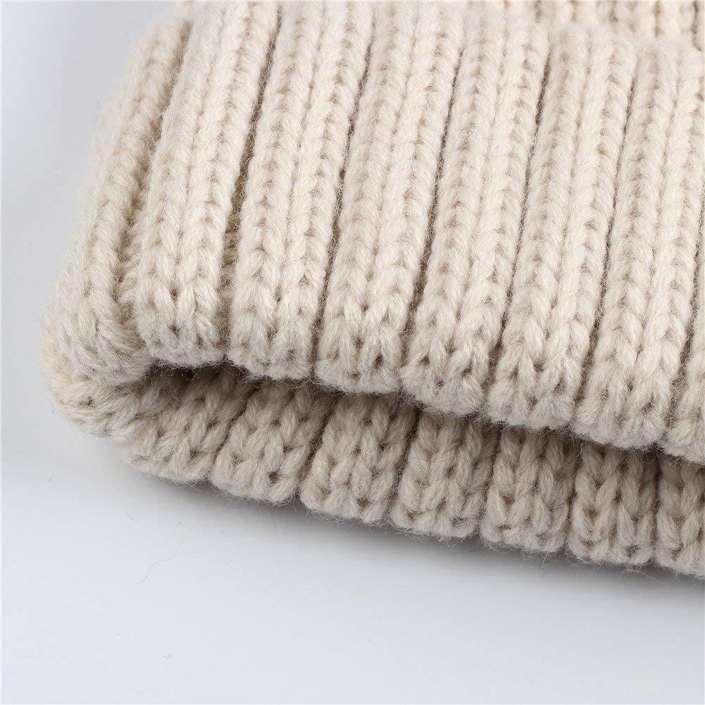 Winter Real Raccoon Fur POM Warm Knit Beanie Hat Pompom