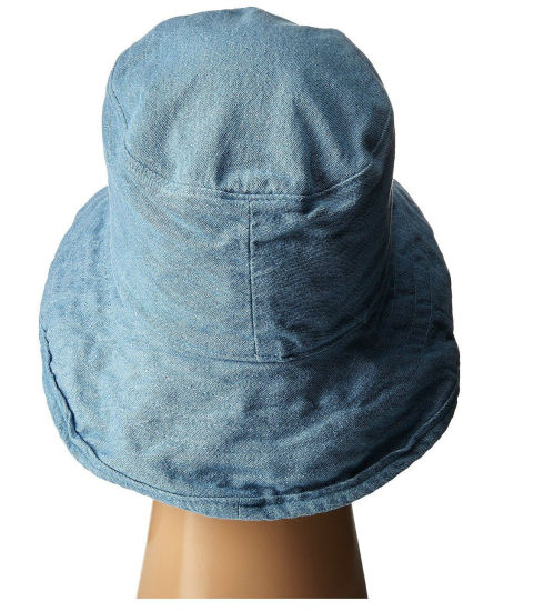 Unisex Down-Turned Brim Crusher Bucket Fashion Hat in Washed Cotton