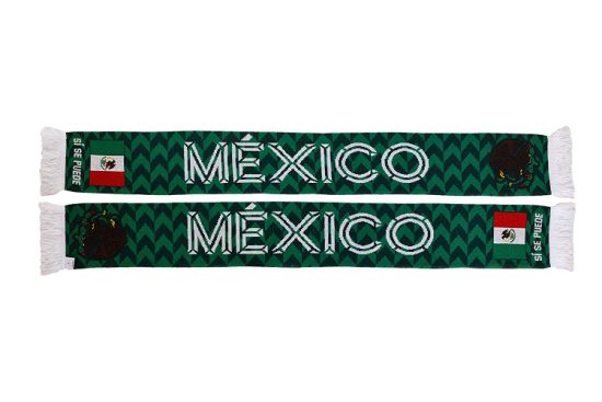 Wholesale 100% Acrylic Soccer Football Team Knit Football Scarf Custom