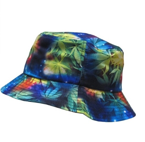Man Women Polyester Custom Printed Galaxy Bucket Sublimation Hat