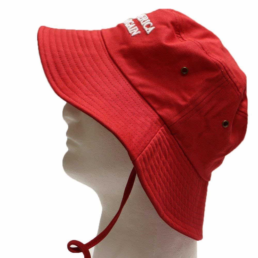 Adjustable Cotton Breathable Trump Bucket Make America Great Again Hat