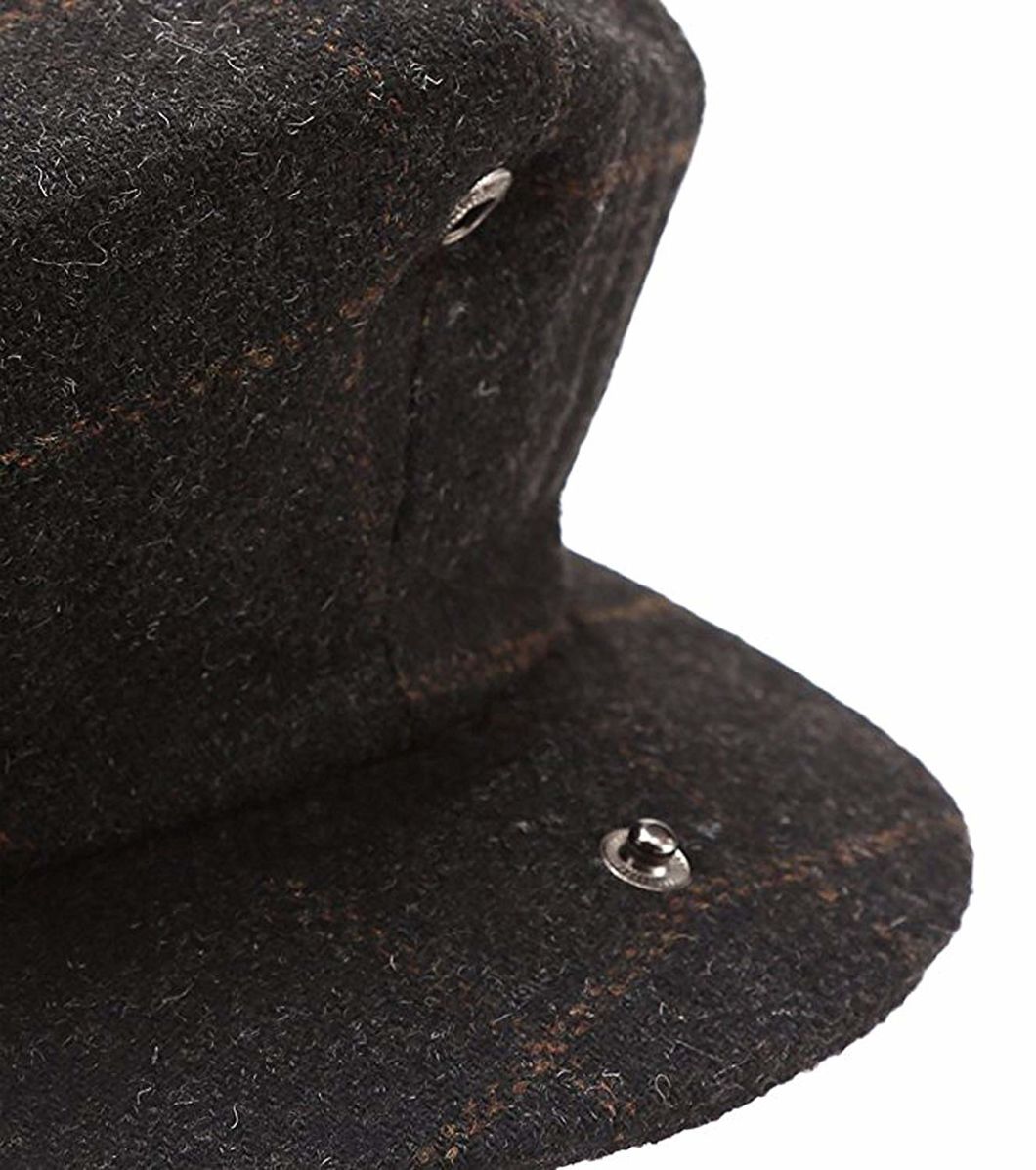 BSCI Audit Custom Classic 8 Panel Wool Blend Newsboy Snap Brim Collection Beret Formal Hat