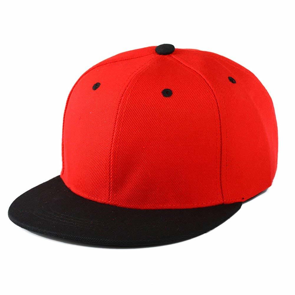 100% Polyester 6-Panel Flat Bill Snapback Baseball Cap Hip Hop