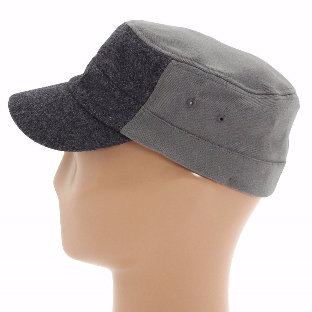 BSCI Audit Wholesale Custom Winter Blank Classic Army Gray Wool Cap