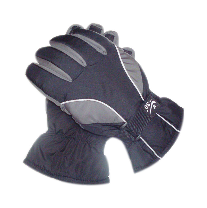Custom Wholesale Windproof Snow Winter Leather Insulation Black Ski Glove