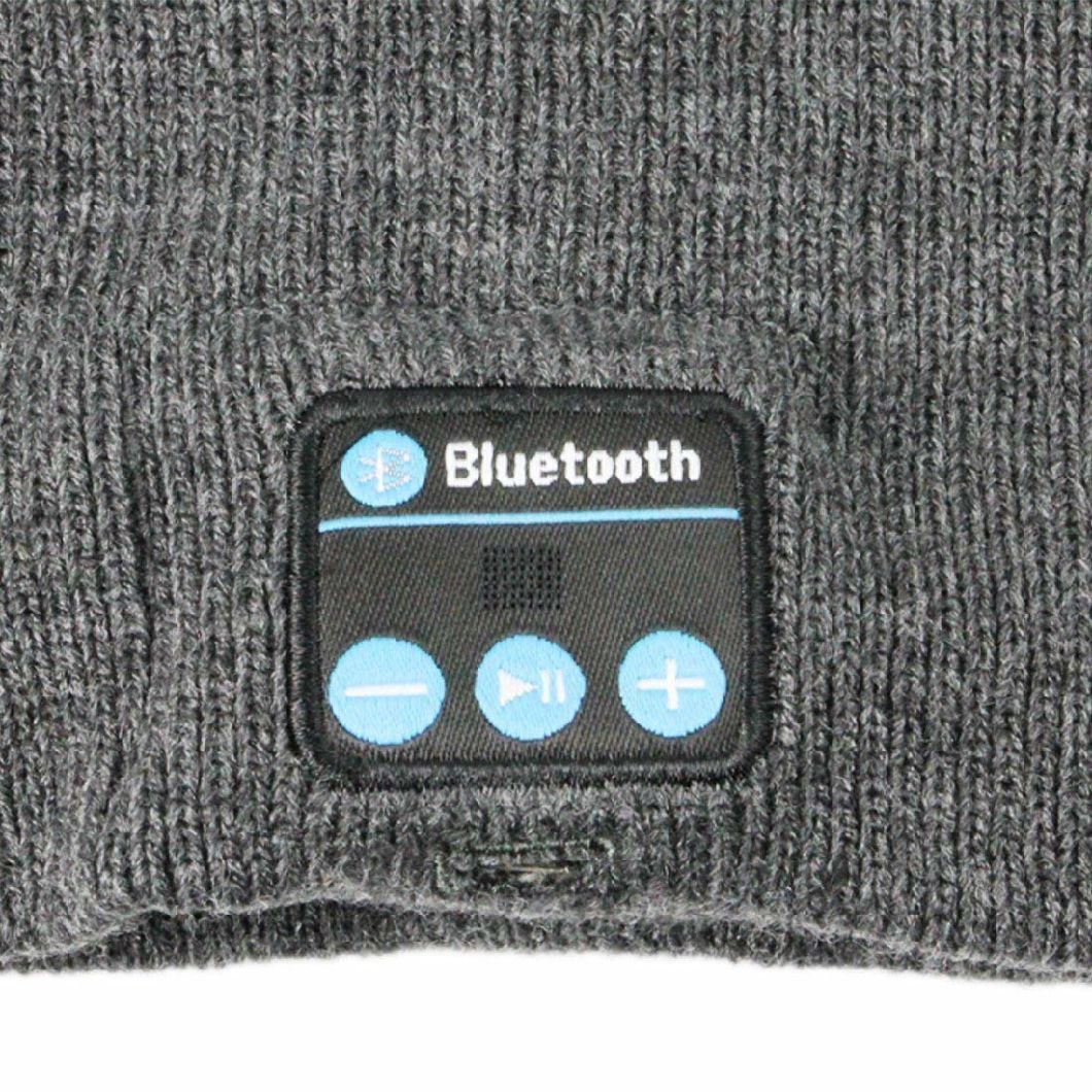 Winter Warm Beanie Knitted Headphone Music Hat with Wireless Bluetooth