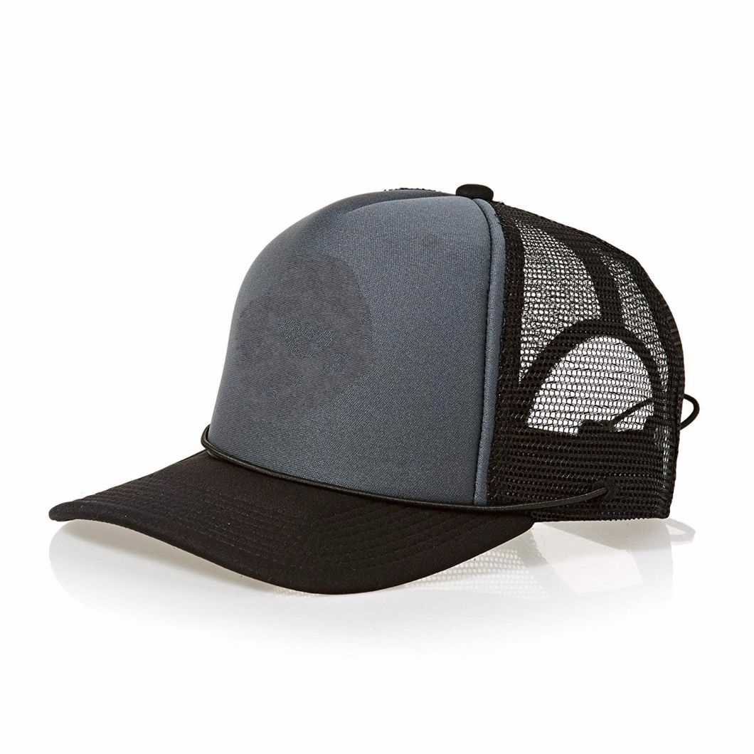 Custom Polyester Adjustable Lock Down Quick Dry Rope Trucker Cap