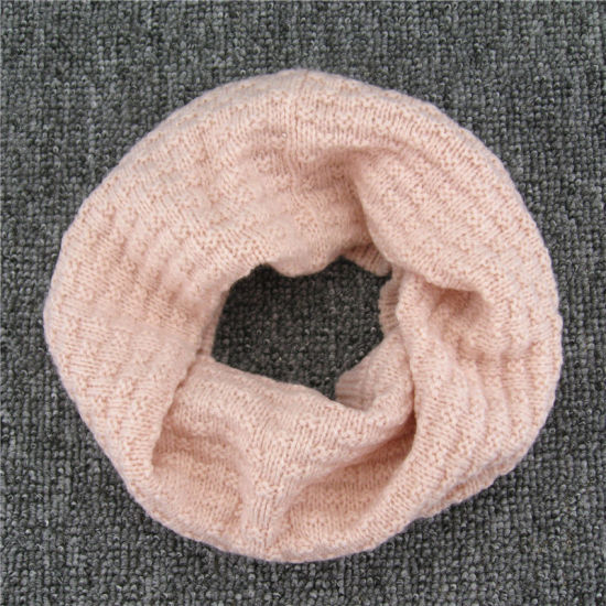 BSCI Audit Polyester Winter Warm Windproof Knit Elastic Kids Snood Scarf