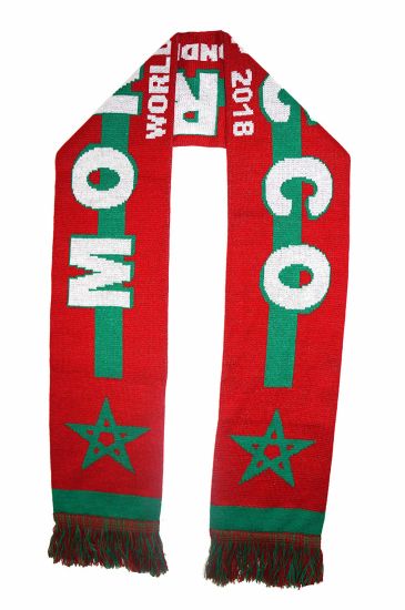 Custom Morocco Patterns Football Scarf Made Soccer Football Scarf