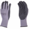 Breathable Work Gloves 100% Polyester Latex Coated Grey Nylon Gloves