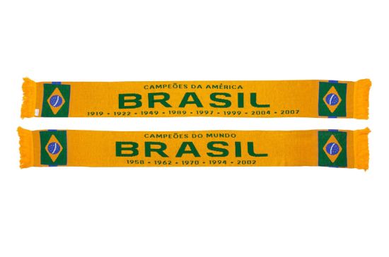 Wholesale Brazil Football Knit Scarf Custom Knitted Liverpool Football Scarf Football Fan Accessories Scarf for Sale
