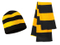 Wholesale Custom 100% Acrylic Winter Football Fan Rugby Scarf&Beanie Sets