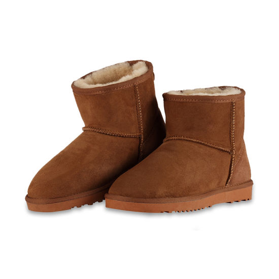 Winter Classic Comfortable Outdoor Water Proof Warm Sheep Fur Snow Boots