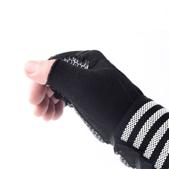 Custom Fingerless Waterproof Weight Lifting Power Lifting Polyester Gym Glove