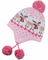 100% Cotton Cute Toddler Beanie Knitted Earflap Baby Pompom Hat