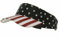 BSCI Audit 100% Cotton Adjustable USA Flag USA Star Stripe Print Visor