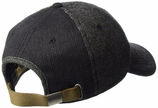 Wholesale Adjustable Faux Leather Back Strap Wool Baseball Cap