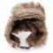 Winter Warm Bomber Hats Striped Fur Caps Men Women Russian Trapper Hat Aviator Trooper Ear Flap Snow Ski Hat Cap