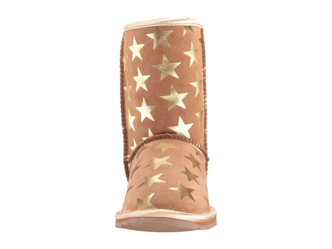 Sedex Audit Start Printed Children Snow Boots Outdoor Waterproof Fur Lined Wool MID Calf Kids Boot