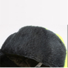 Hi-Vis Reflective Safety Winter Hat with Ear Flaps – Windproof Insulated Work Cap, Faux Fur Lined Trapper Hat for Cold Weather