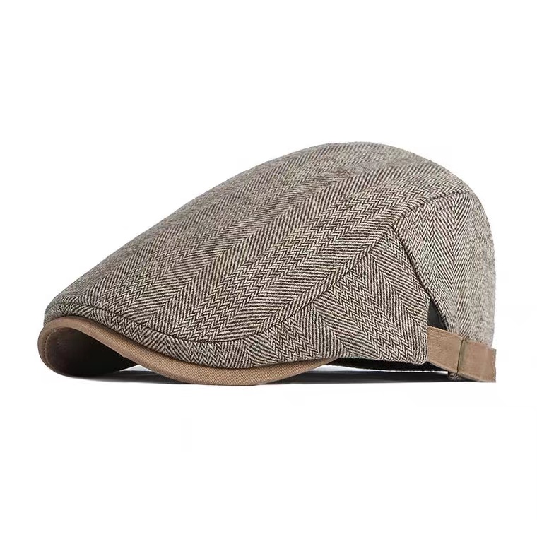Winter Warm Traditional Newsboy IVY Striped Beret Woolen Hat