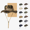 Custom Polyester Breathable Camouflage Bucket Hat Camo with String