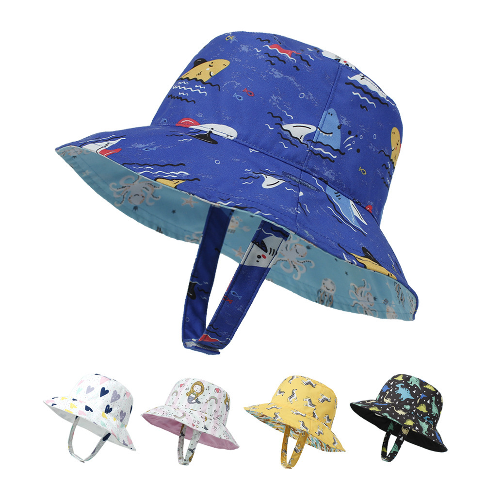 Toddler Kid Adjustable Sun Protection Little Lion Animal Bucket Hat