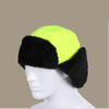 Hi-Vis Reflective Safety Winter Hat with Ear Flaps – Windproof Insulated Work Cap, Faux Fur Lined Trapper Hat for Cold Weather