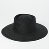 Double Grosgrain Hatband Pinched Crown Panama Straw Hat