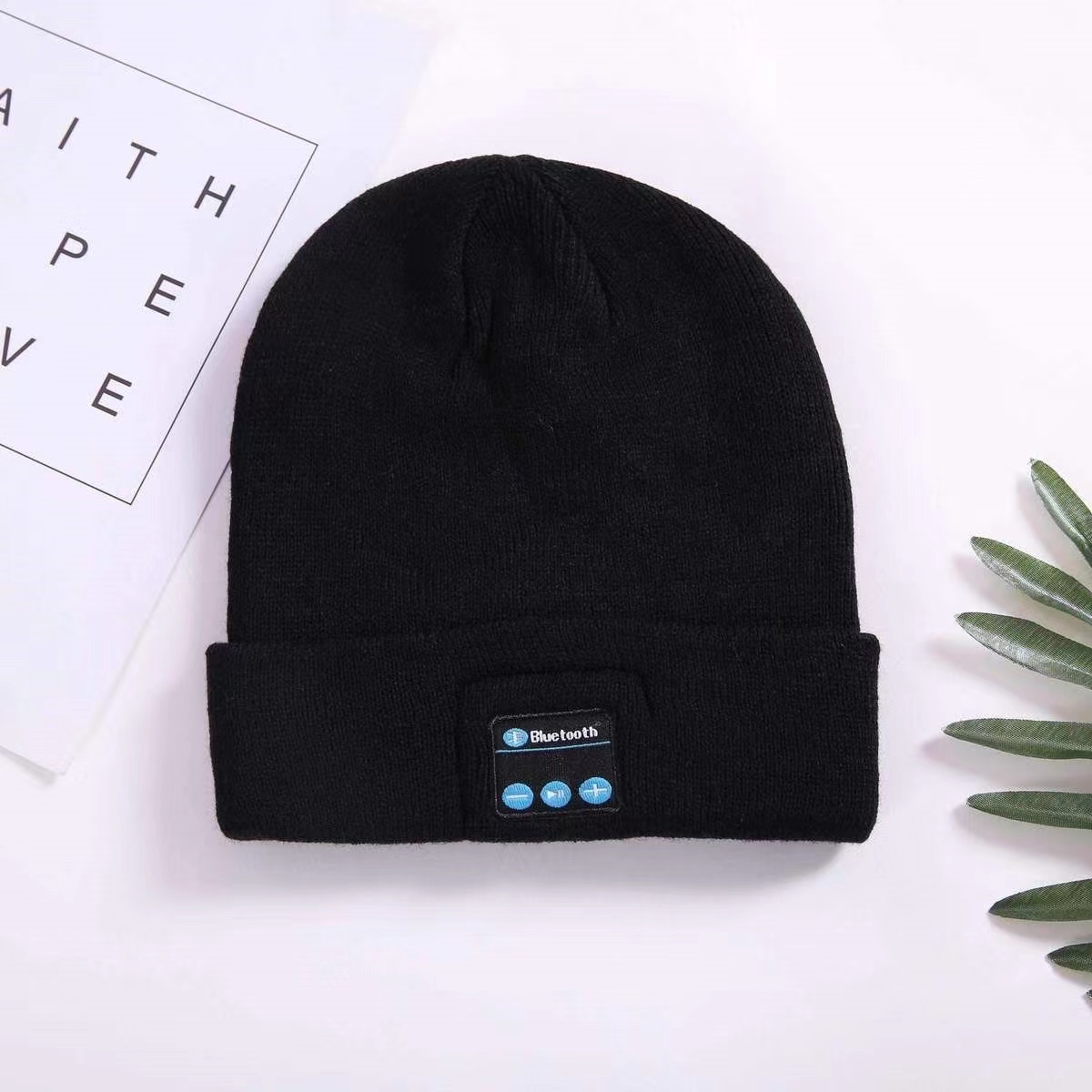 Polyester Outdoor Headphone Unisex Music Hat with Wireless Bluetooth