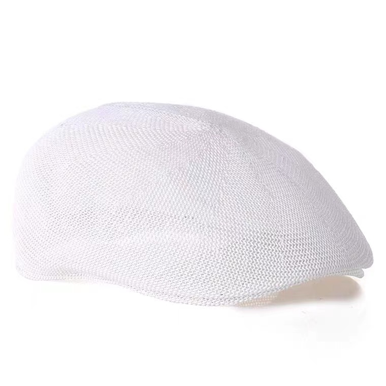 BSCI Audit Beret Style Summer Sun Mesh Classic Straw IVY Cap