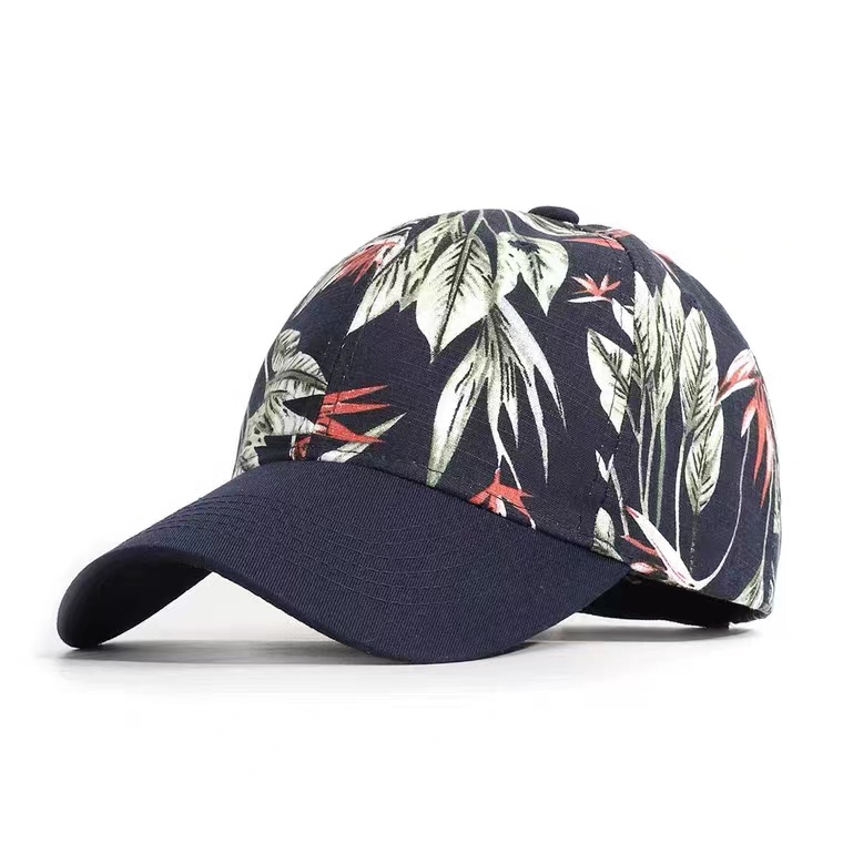 Custom Cotton Unisex Flat Brim Printed 7 Panel Snapback Hat