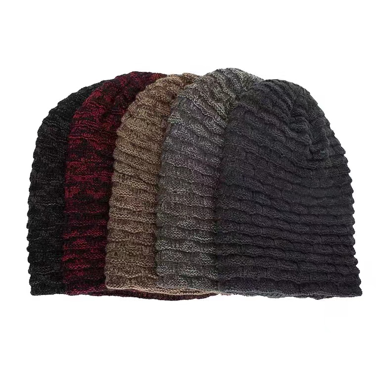 BSCI Audit Blank Warm Beanie Knitted Hat for Man Winter